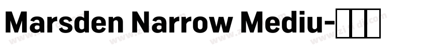 Marsden Narrow Mediu字体转换 Marsden Narrow Mediu字体转换